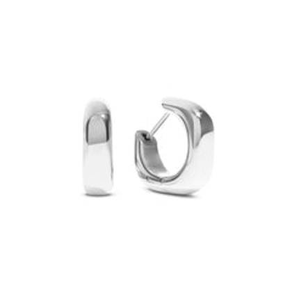 Written In The Stars Soft-Edge Hoops (Silver)