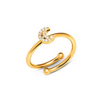 Moon and Back Moon Ring (Gold)