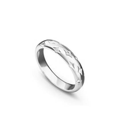 Moon and Back Ring (Silver)