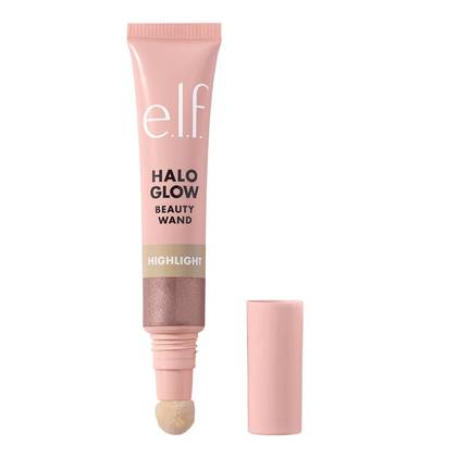 e.l.f. Halo Glow Highlighter Beauty Wand - Rose Quartz - 0.33 fl oz: Paraben-Free, Vegan, Illuminating Finish, Smoothing