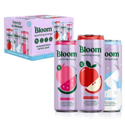 Bloom Sparkling Energy Variety -12 fl oz/12pk
