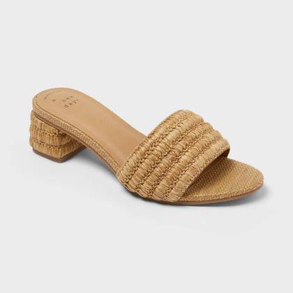 Women’s Fay Heels with Memory Foam Insole - A New Day™ Natural 7