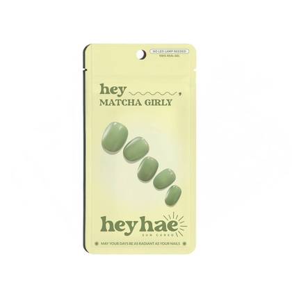 Heyhae Gel Nail Wrap - Hey Matcha Girly - 28pc