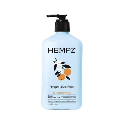 Hempz Triple Moisture Fresh Citrus Body Lotion - 17oz: For Combination & Dry Skin, Contains Vitamin C, Pump Bottle