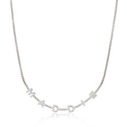 Pearl Custom Name Necklace (Silver)