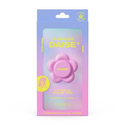 DAISE Lip Service Lip Balm Phone Pod - Watermelon Crush - 0.6oz: Moisturizing, Hydrating, Nourishing, Lip Balm