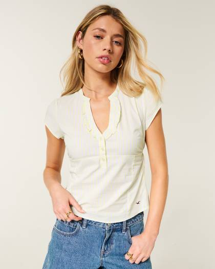 Short-Sleeve Icon Henley Shirt