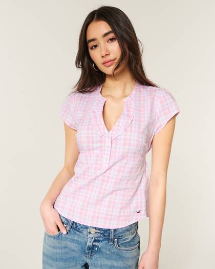 Short-Sleeve Icon Henley Shirt
