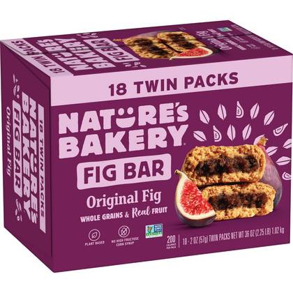 Natures Bakery Original Fig Snack Bars - 36oz/18ct
