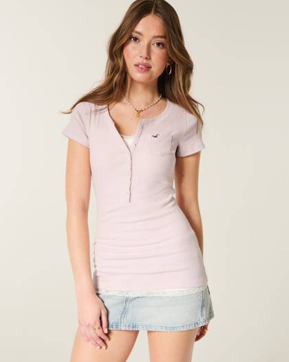 Short-Sleeve Pocket Henley