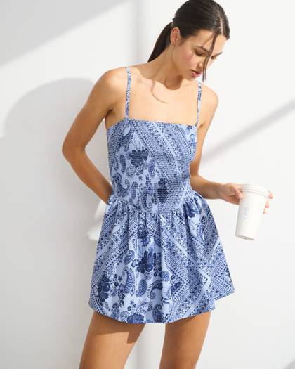 YPB motionTEK Smocked Mini Dress