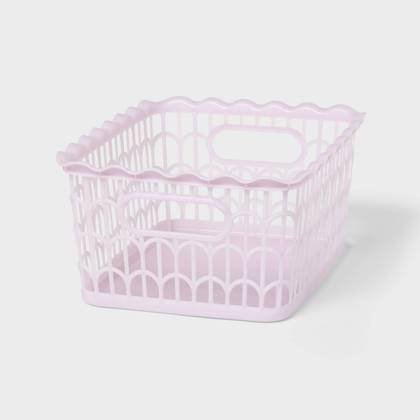 Scallop Decorative Basket Small Purple - Brightroom™
