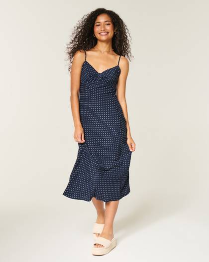 Crepe Slip Maxi Dress