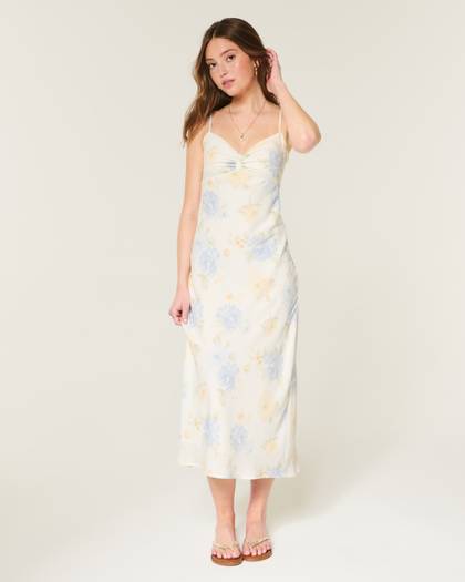 Crepe Slip Maxi Dress