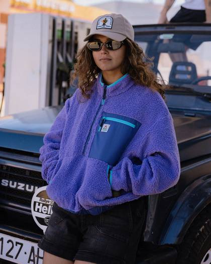 Ravi Sherpa Fleece - Retro Purple