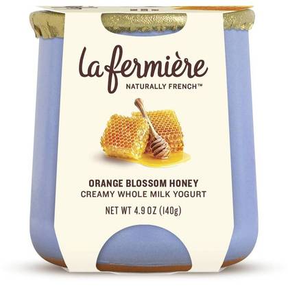 La Fermiere Orange Blossom Honey Naturally French Yogurt - 4.9oz