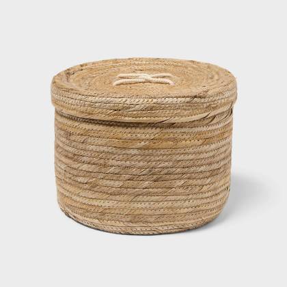 Round Banana Twist Basket with Lid - Brightroom™