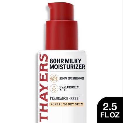 Thayers Remedies 80 Hour Hydrating Milky Liquid Moisturizer with Hyaluronic Acid - 2.5 fl oz: For Face, Normal to Very Dry Skin, Paraben-Free, Vegan