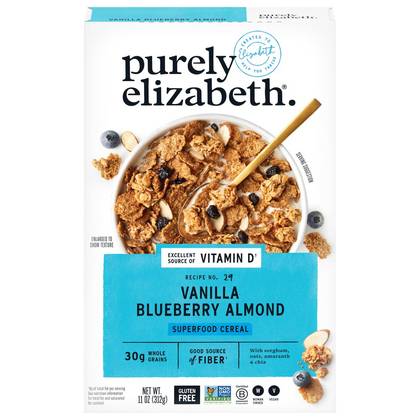 purely elizabeth. Vanilla Blueberry Almond Superfood Breakfast Cereal - 11oz