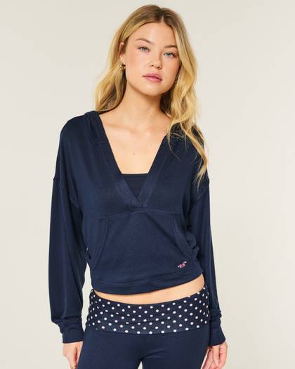 Always Cozy V-Neck Hoodie