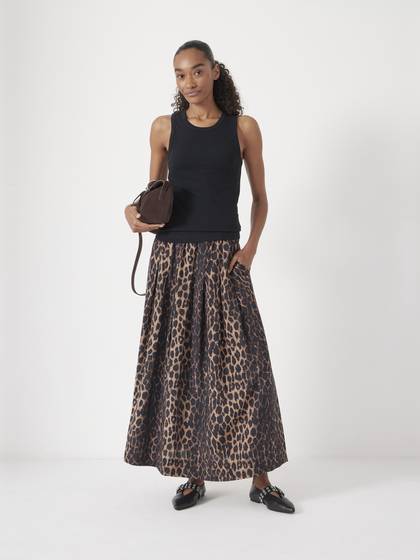 Ivy Pleated Air Flow Midi Skirt