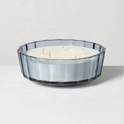 5 Wick XL Colored Glass Faceted Driftwood and Amber Jar Candle 32oz - Hearth & Hand™ with Magnolia