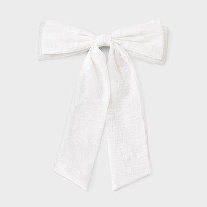 Girls' Butterfly Bow - Cat & Jack™ White