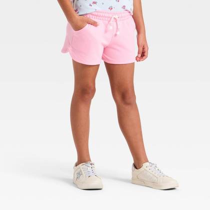 Girls' Knit Pull-On Shorts - Cat & Jack™ Pink XS