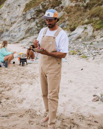 Vantage Organic Cotton Dungaree - Biscuit