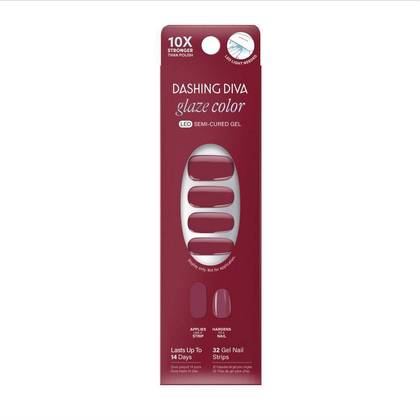 Dashing Diva Glaze Color Semi-Cured Gel Nail Polish Strips - Anko - 32ct