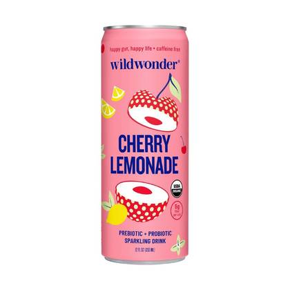 wildwonder Cherry Lemonade Organic Prebiotic + Probiotic Sparkling Drink - 12 fl oz