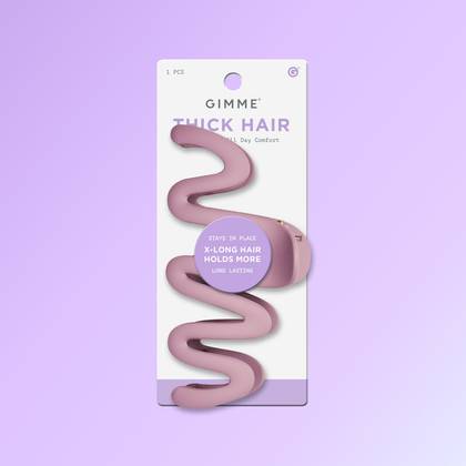 Squiggle Claw Clip - Purple