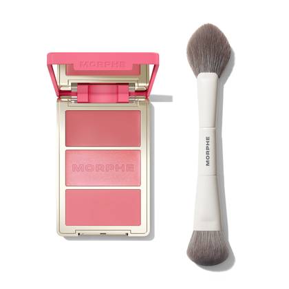 Cheek Thrills Trios + Dual-Ended Blush Brush