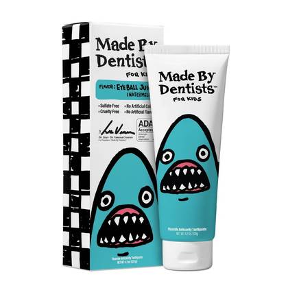 Made by Dentists Kids Shark Fluoride Anticavity Toothpaste - Watermelon - 4.2oz: Sulfate-Free, Artificial Color-Free