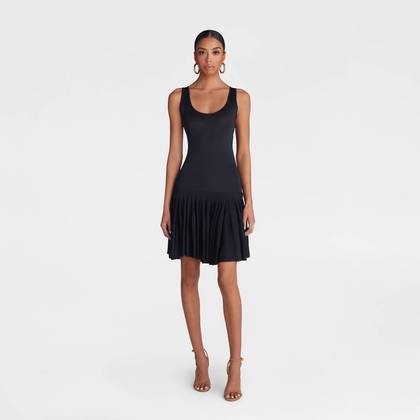 KBB by KAHLANA Women's Mini 'The Knit Slip Dress' - Navy Blue XS