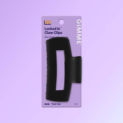 Large Cavity Claw Clip - Black