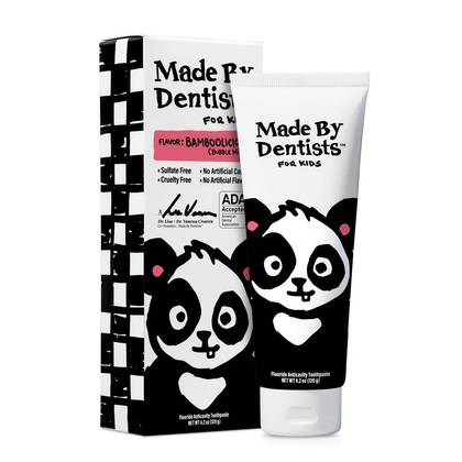 Made by Dentists Kids' Panda Fluoride Anticavity Toothpaste - Bubblegum - 4.2oz: Sulfate-Free, Artificial Color-Free, Artificial Flavor-Free