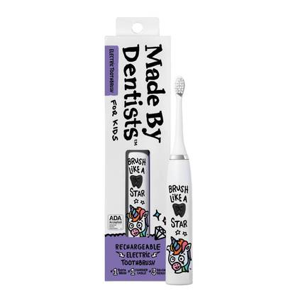 Made by Dentists Kids' Rechargeable Electric Toothbrush with 3 Toothbrush Heads - Unicorn: Soft Nylon Bristles, Battery-Powered