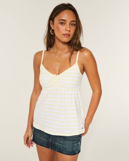 Easy Henley Babydoll Cami