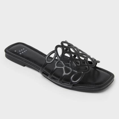 Women’s Fiona Slide Sandals - A New Day™ Black 11