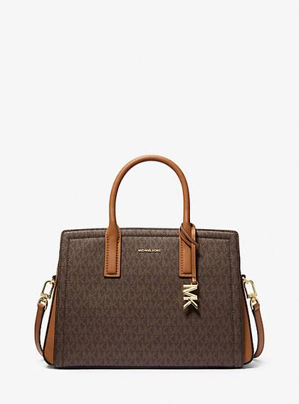 Laila Medium Signature Logo Satchel