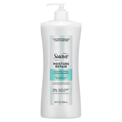 Suave Conditioner Moisture Repair - 28 fl oz: Paraben-Free, Sulfate-Free, Mineral Oil-Free, For Colored & Dry Hair