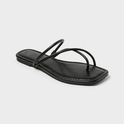 Women’s Ainsley Slide Sandals - A New Day™ Black 6.5