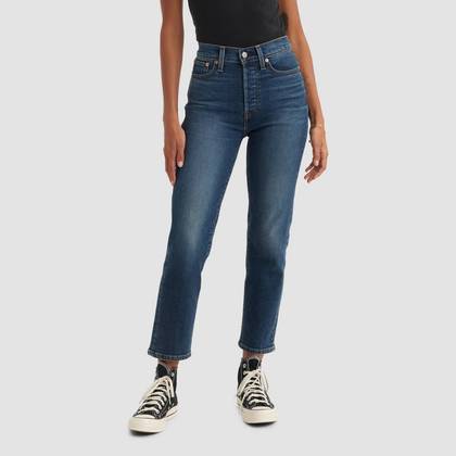 Levi's® Women's High-Rise Wedgie Straight Cropped Jeans - Indigo Here We go 24