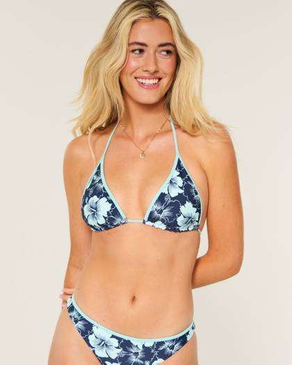 Reversible Pop Binding Triangle Bikini Top