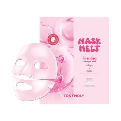 TONYMOLY Collagen + Peptide Overnight Hydrogel Mask - 33g: Smoothing, Normal Skin, Unscented