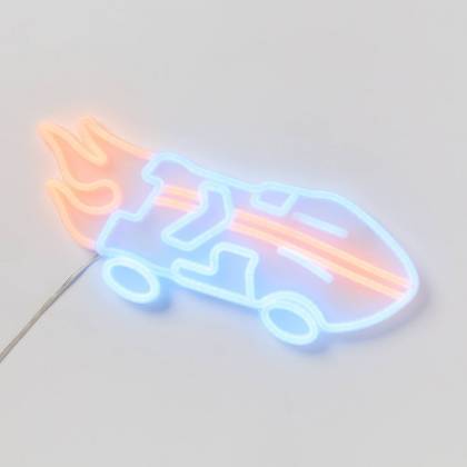 Hot Wheels Retro Neon Flaming Car Kids' Wall Light - Hot Wheels by Pillowfort™