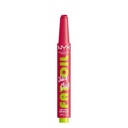 NYX Professional Makeup Fat Oil Slick Click Tinted Lip Balm - Double Tap - 0.07oz: Moisturizing & Nourishing Product