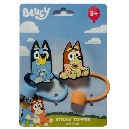 Bluey Straw Toppers