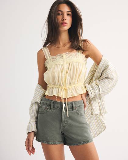 Mid Rise A-Line Short